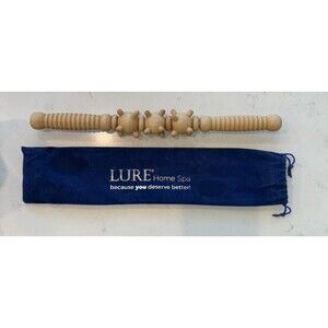 Lure Home Spa Wooden Massage Roller Fascia CelluliteContouring Muscle Relaxation